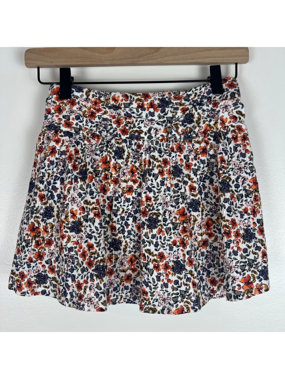 J.Crew Crewcuts NWT Girls 6-7 Floral Skirt Built-In Shorts Cotton Blend